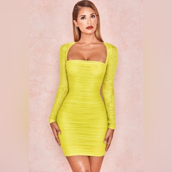 House of CB Dresses & Skirts - House of CB Yellow Mini Dress SEXY